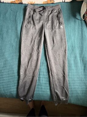 Hurley Kids Gray Fleece Jogger Pants